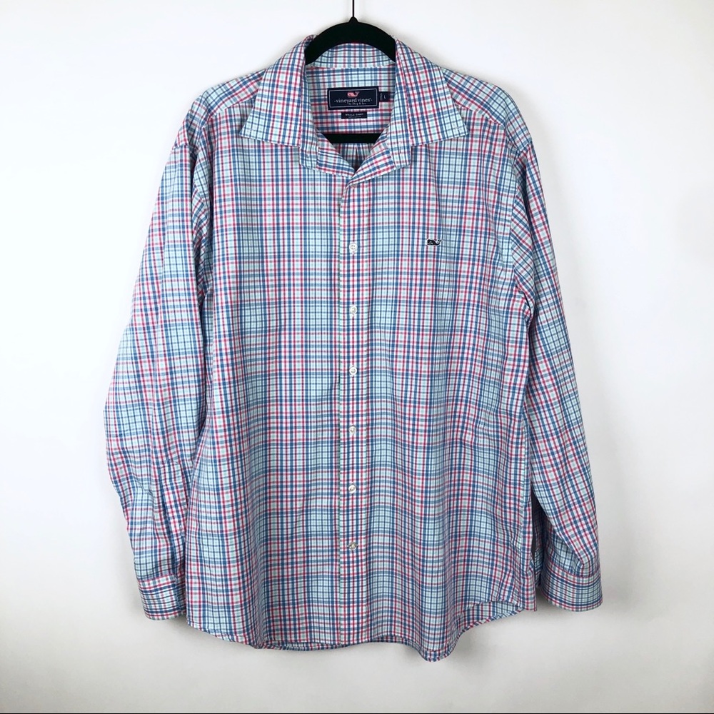 Vineyard Vines Whale Shirt Plaid Button Down